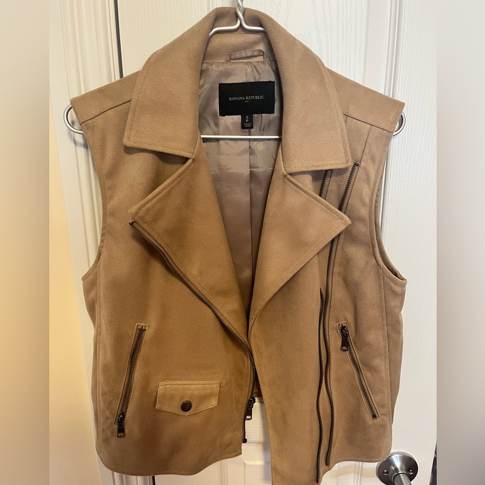 Banana Republic Faux Suede Women's Vest Size S